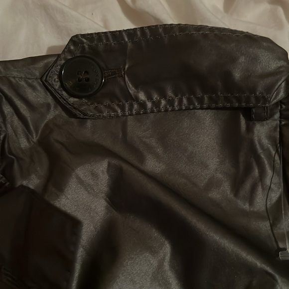 Designer Simon Spurr Luxury Nylon Rain Jacket Gun Metal Gray Size 48 - Picture 8 of 12